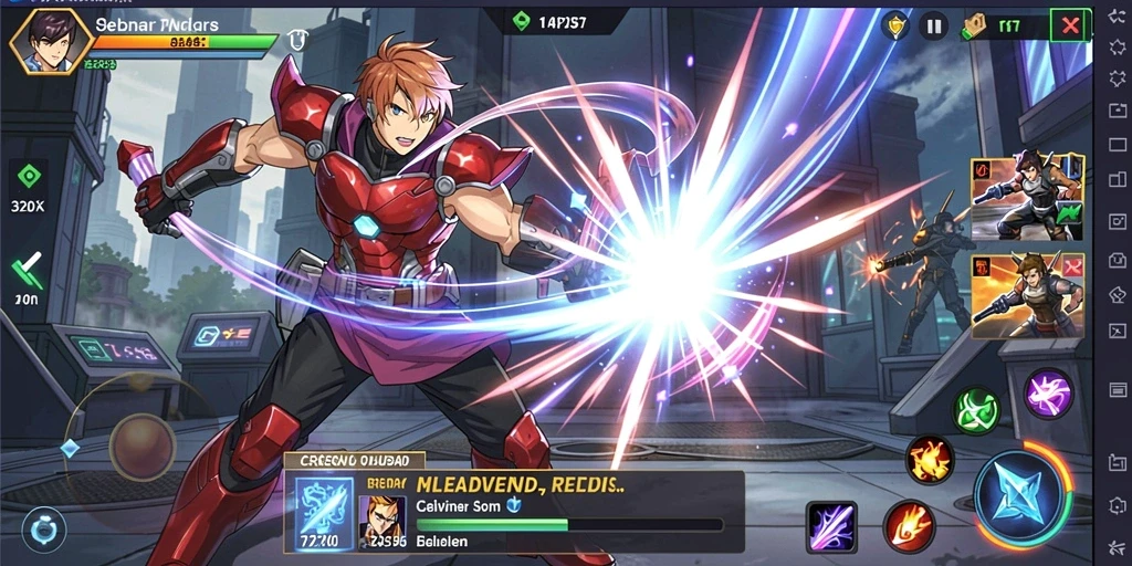 Screenshot menunjukkan karakter utama dalam aksi.