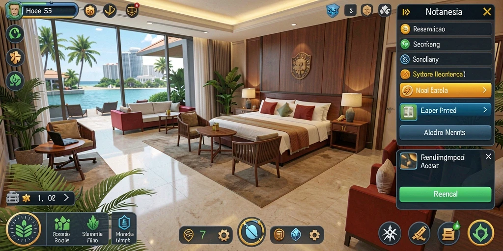 Screenshot petualangan mendebarkan di level pertama.