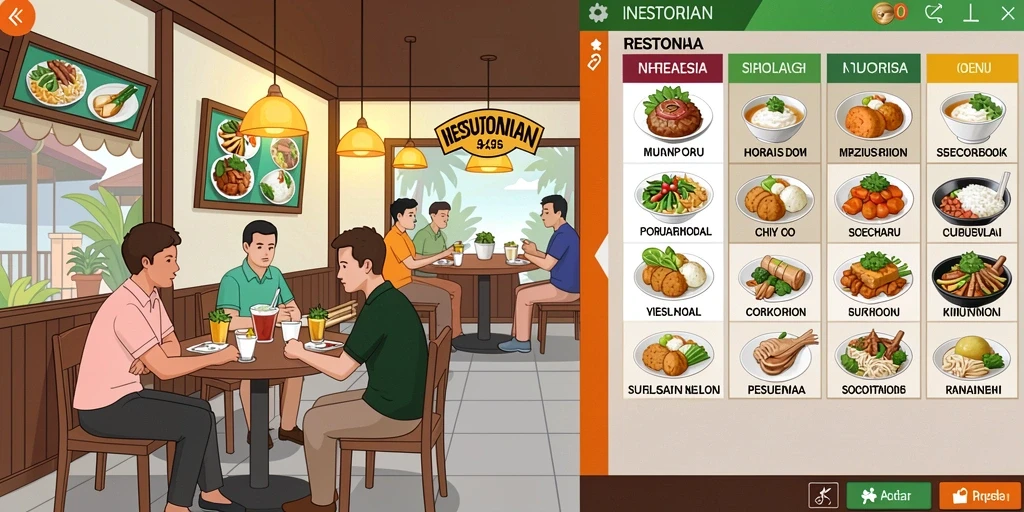 Tangkapan layar menunjukkan antarmuka permainan yang interaktif.
