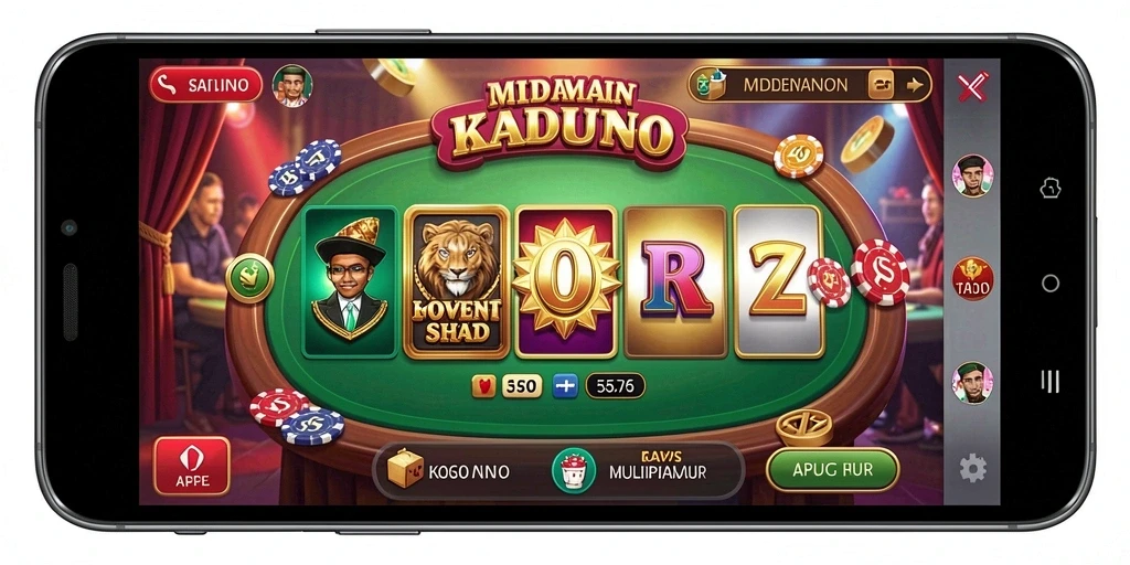 Screenshot menunjukkan antarmuka permainan yang interaktif.