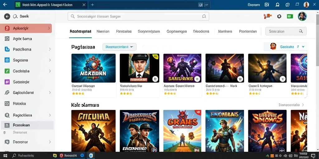 Tampilan awal permainan dengan grafis yang menawan.